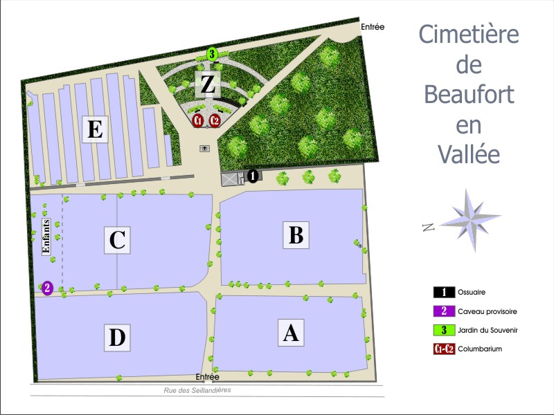 plan du cimetière