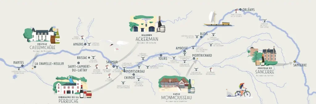 route des vins de loire carte